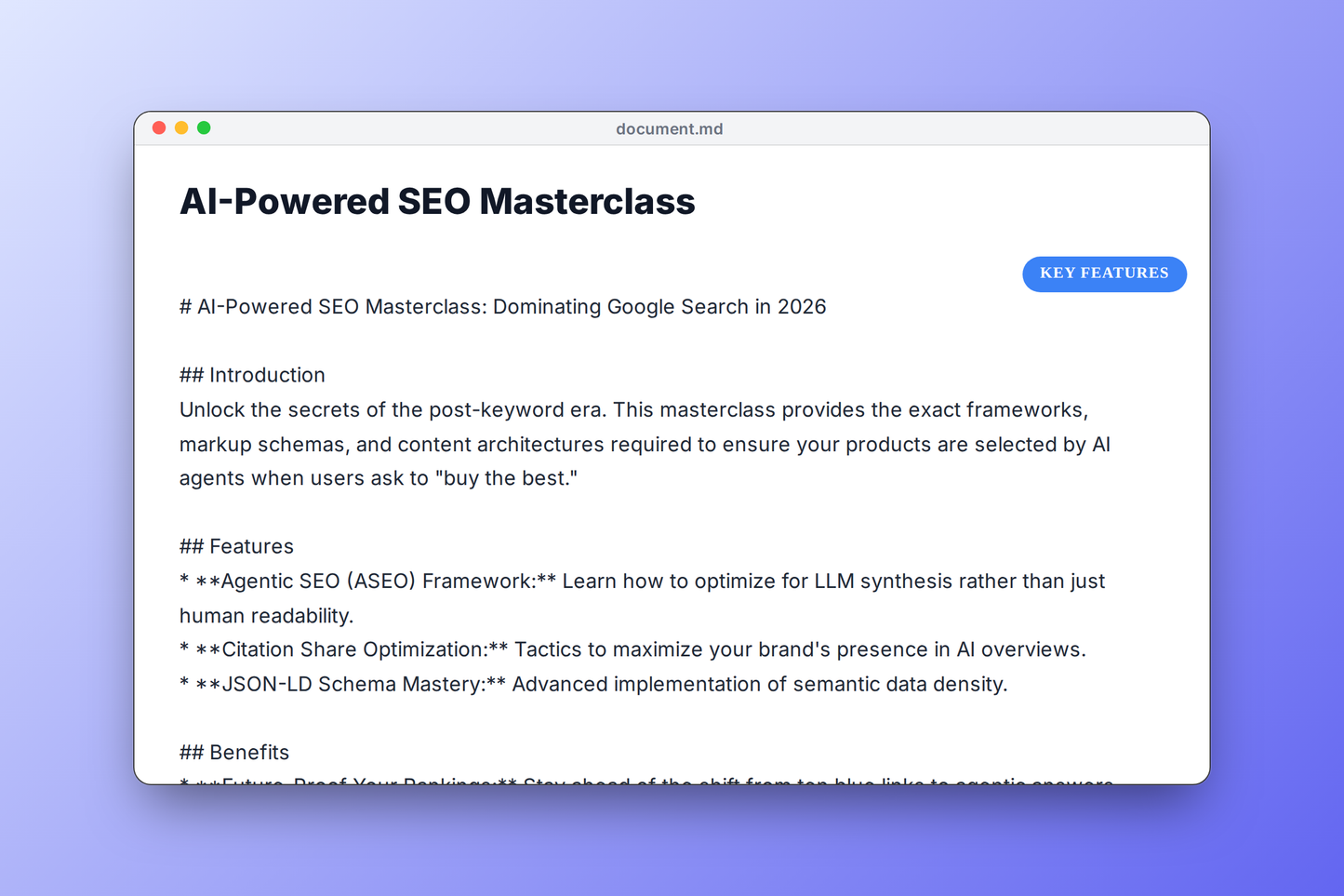 AI-Powered SEO Masterclass