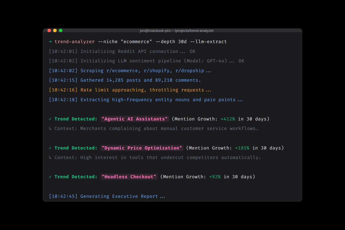 Niche Trend Analyzer Script