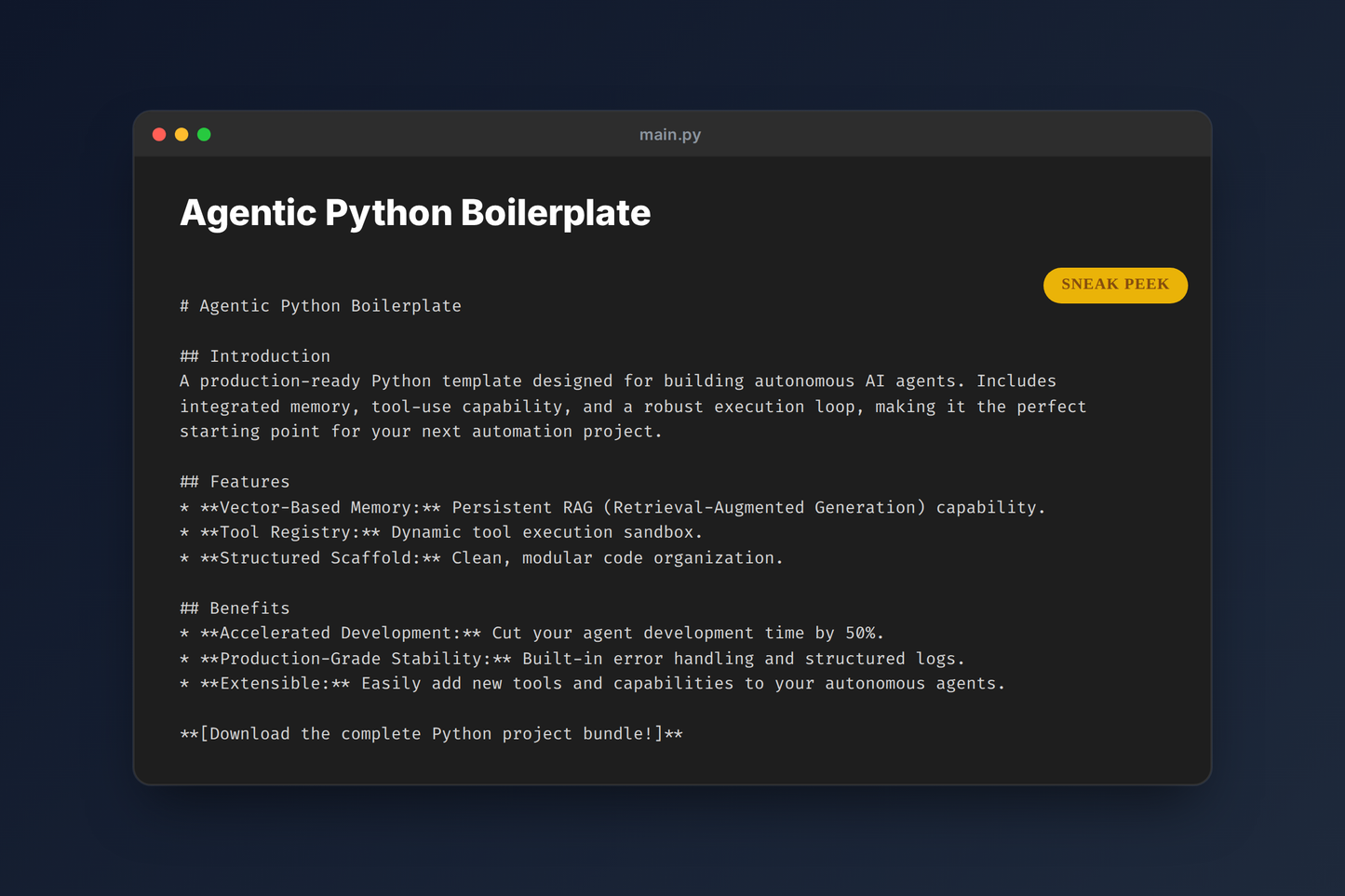 Agentic Python Boilerplate