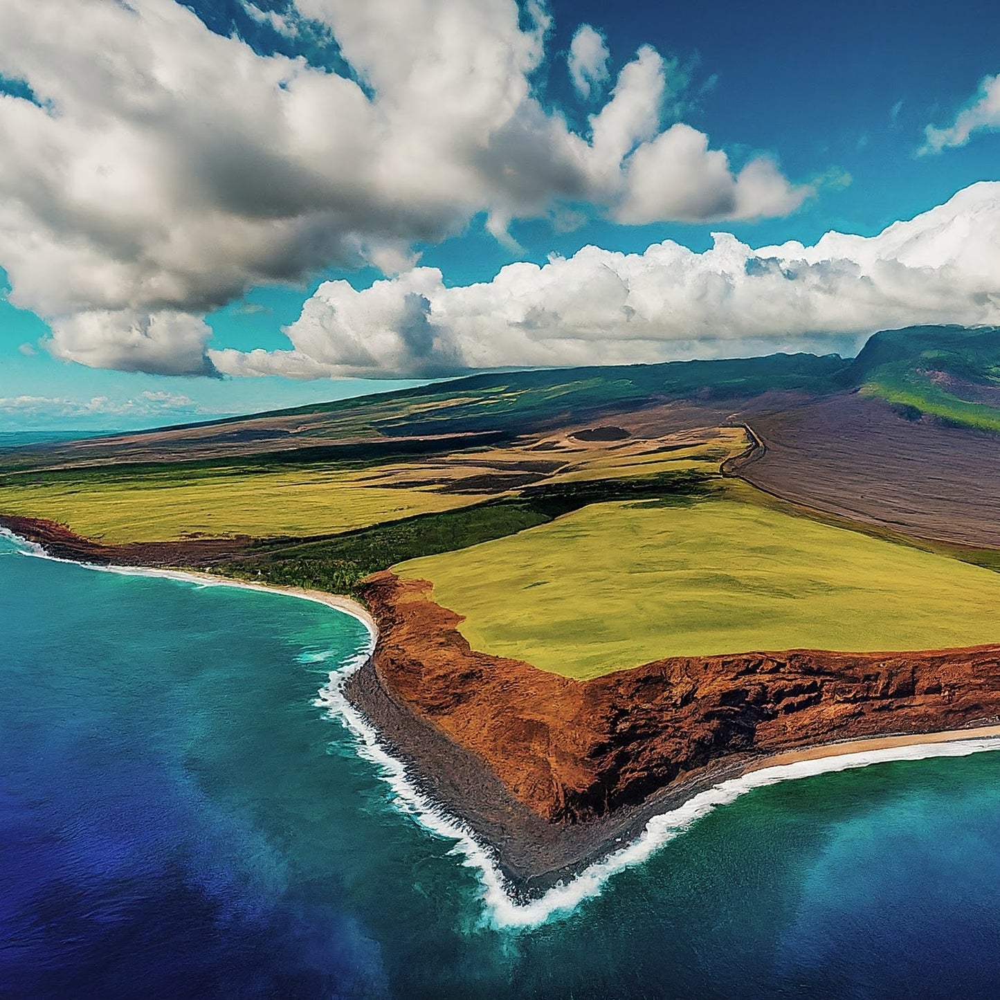 Hawaii - Maui - Hawaiian Islands - Pacific Ocean - Tropical Paradise - Digital Artwork