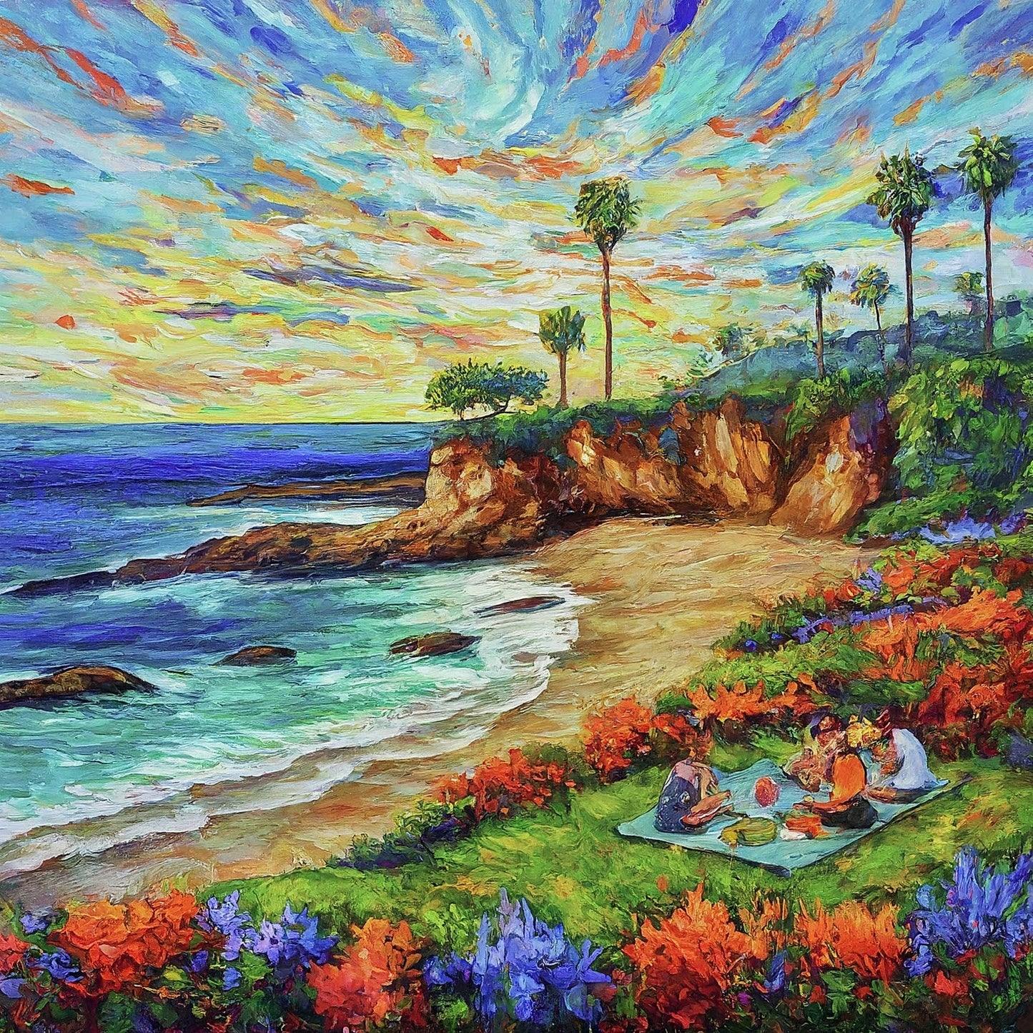 Laguna Beach - Southern California Beaches - Coastal California - Digital Artwork