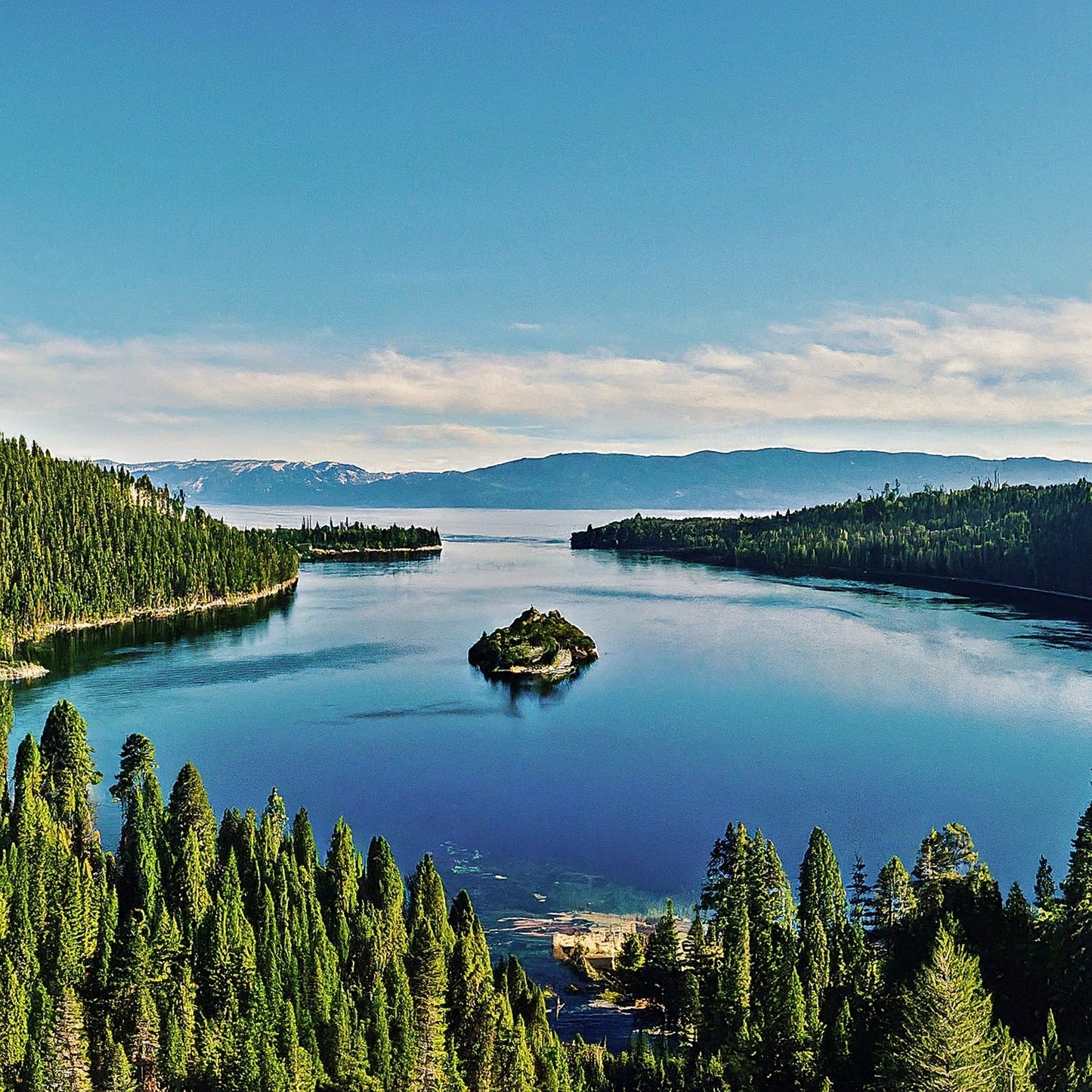 Lake Tahoe - Sierra Nevadas - California - Mountains - Nature - Digital Artwork