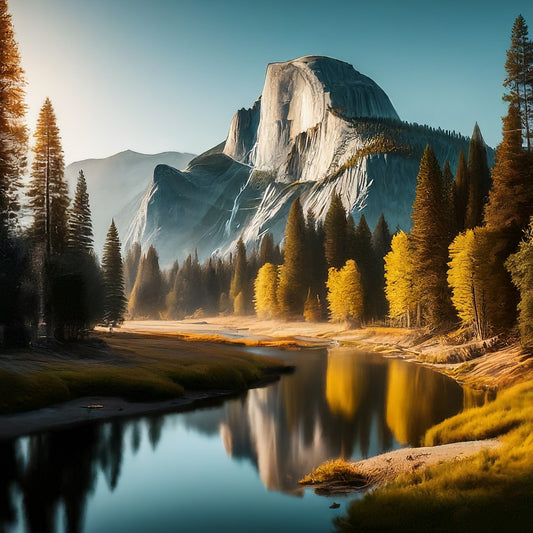 Yosemite - Half Dome - Yosemite National Park - California - Digital Artwork