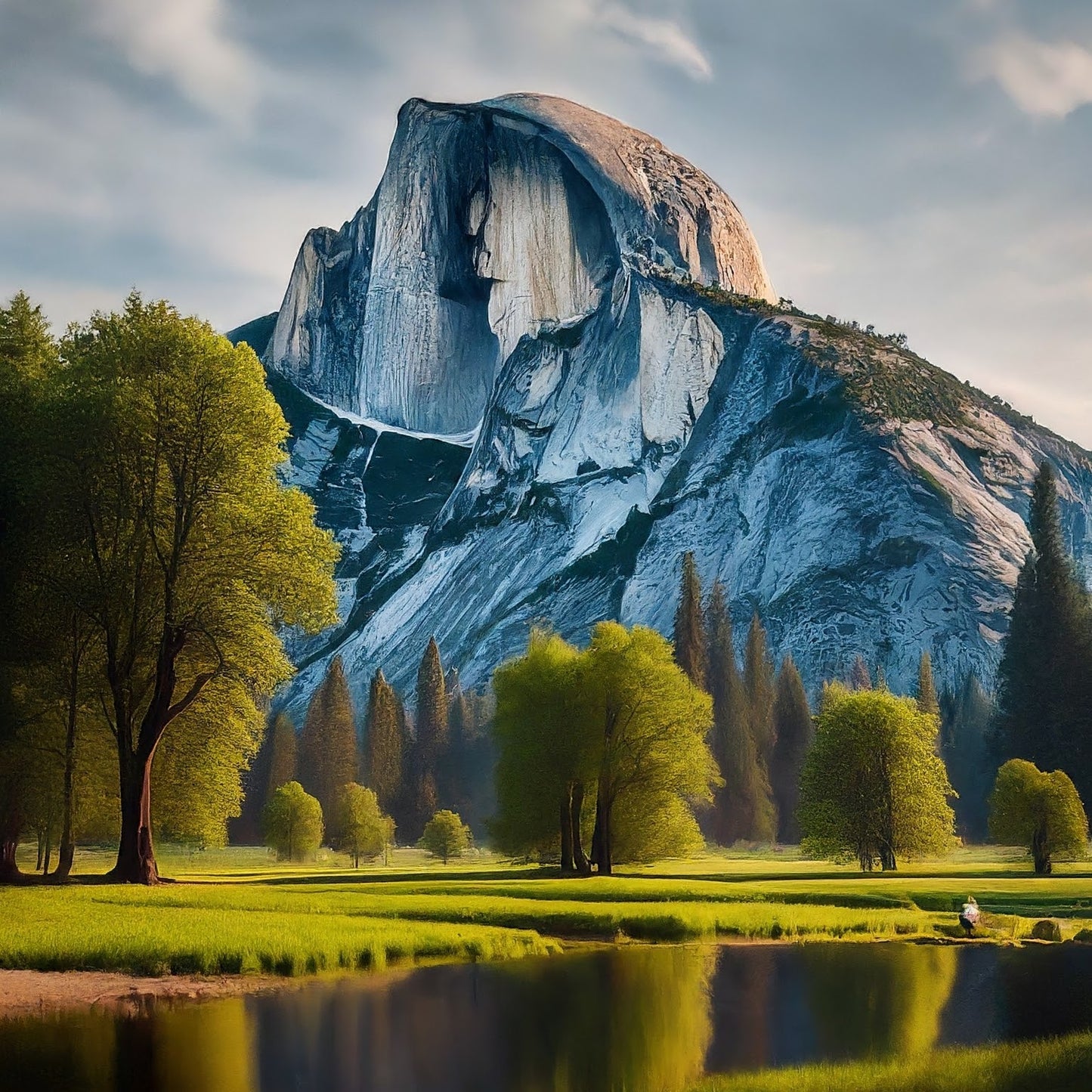 Yosemite - Half Dome - Yosemite National Park - California - Digital Artwork