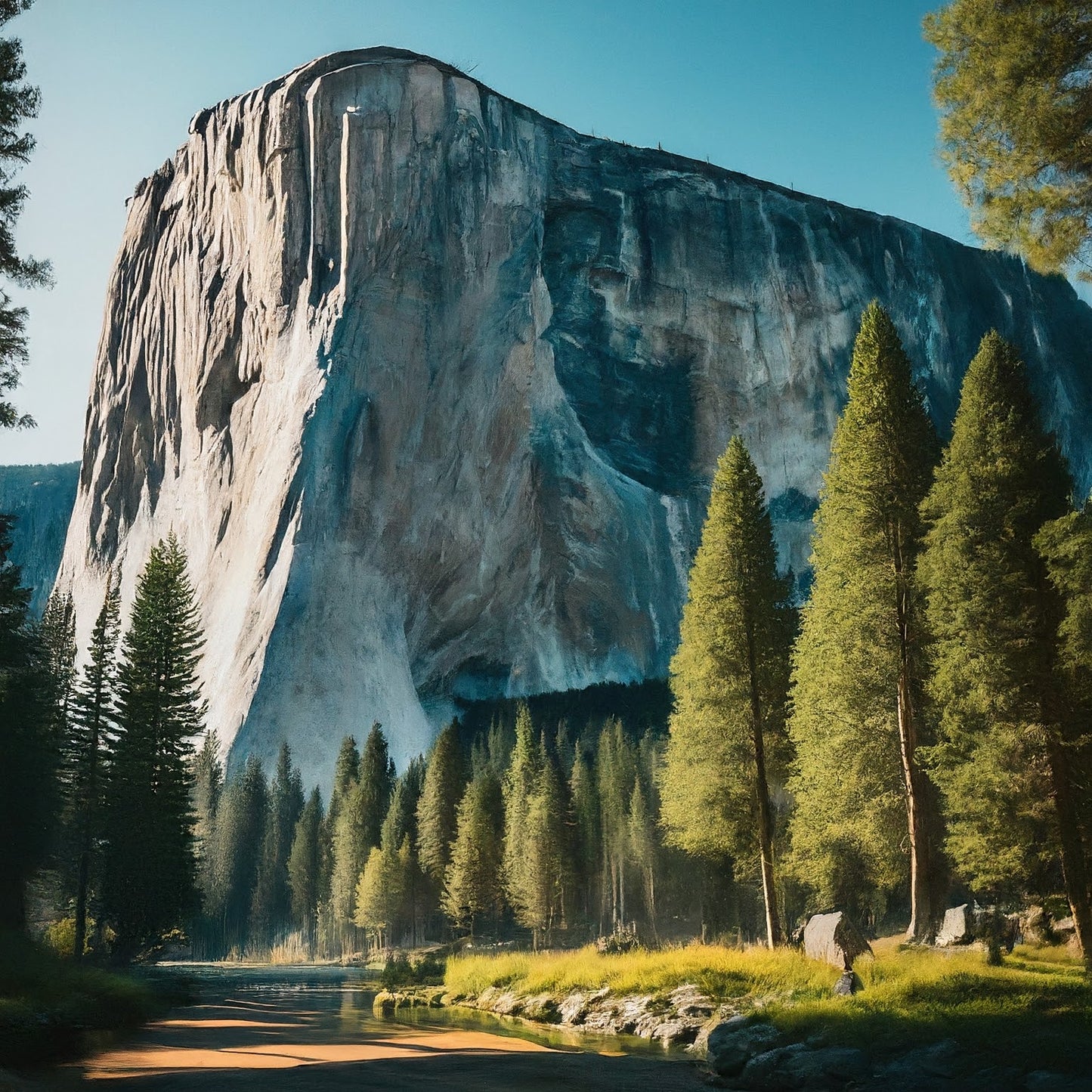 Yosemite - El Capitan - Yosemite National Park - California - Digital Artwork