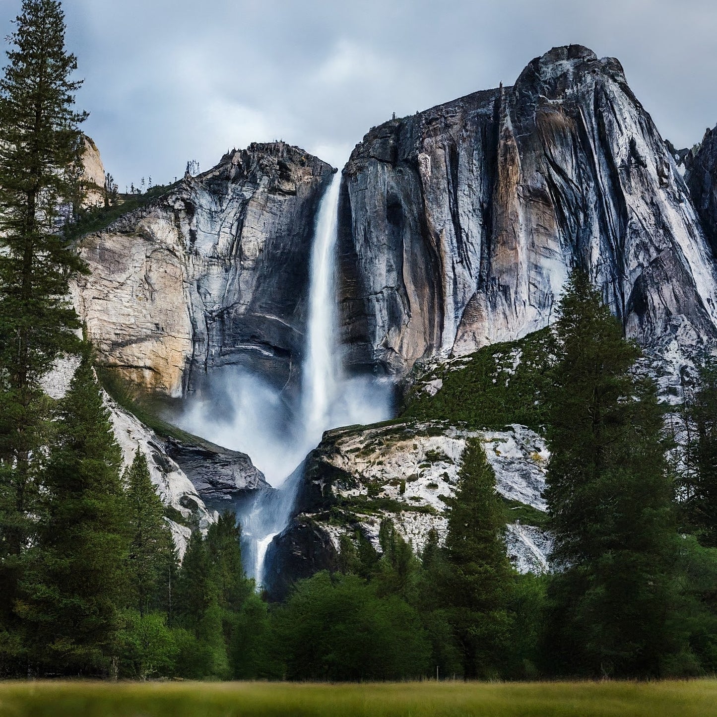 Yosemite - Yosemite Falls - Yosemite National Park - California - Digital Artwork