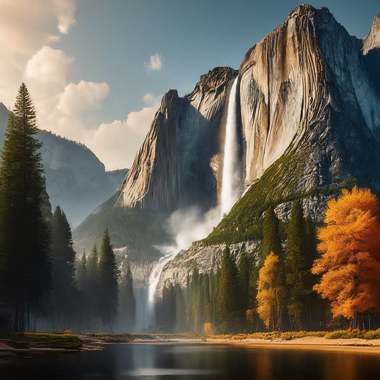 Yosemite - Yosemite Falls - Yosemite National Park - California - Digital Artwork