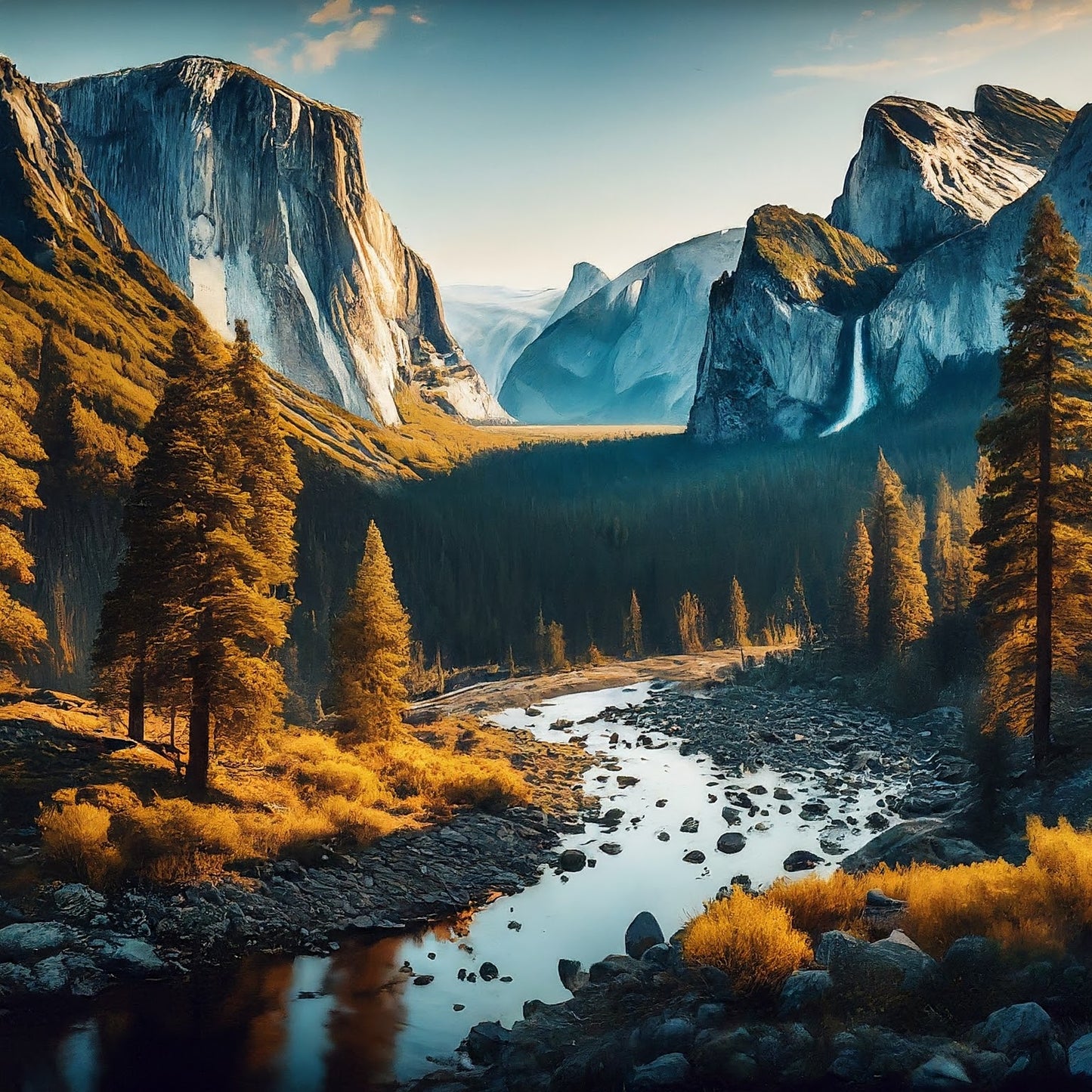 Yosemite - Yosemite Valley - Yosemite National Park - California - Digital Artwork