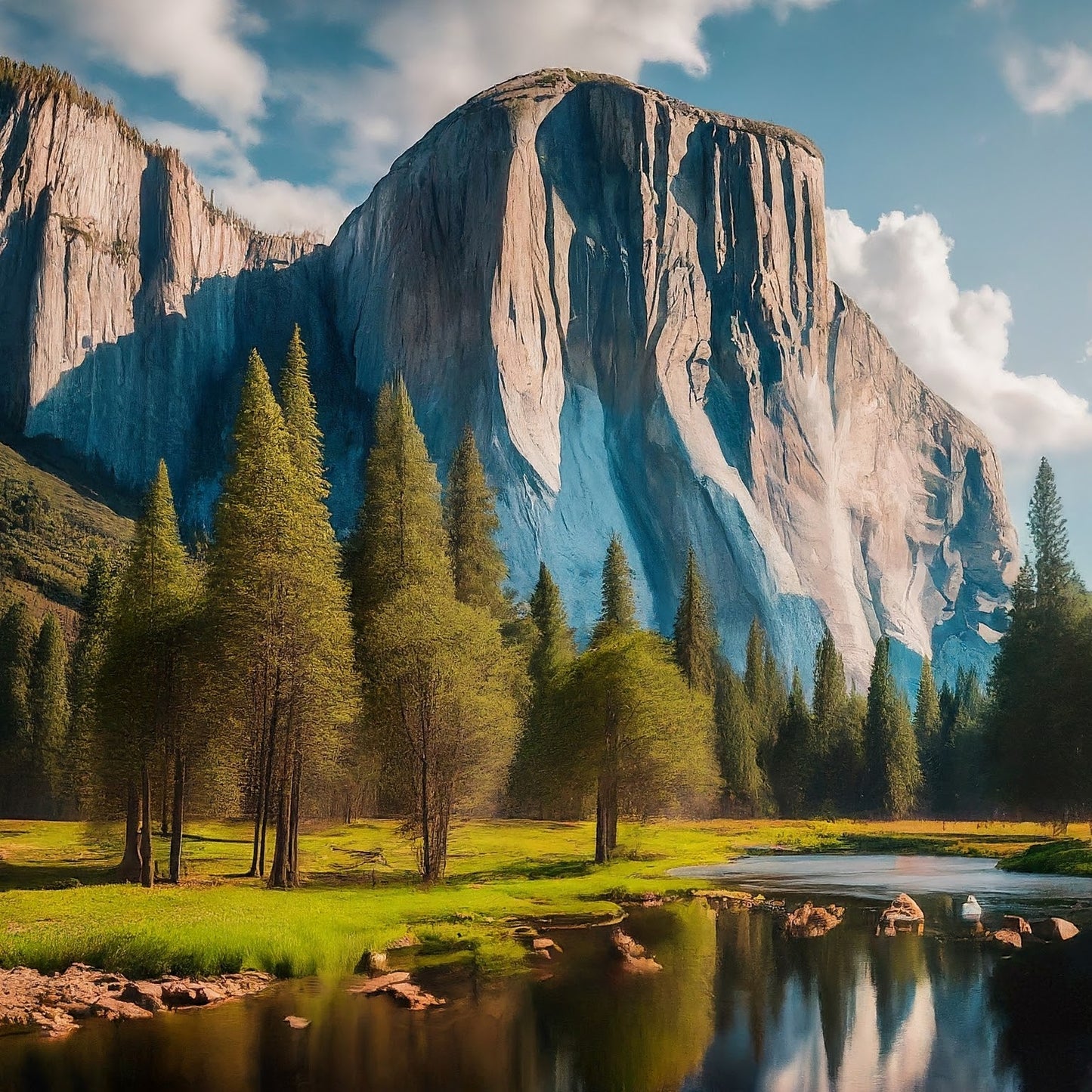 Yosemite - Yosemite Valley - Yosemite National Park - California - Digital Artwork