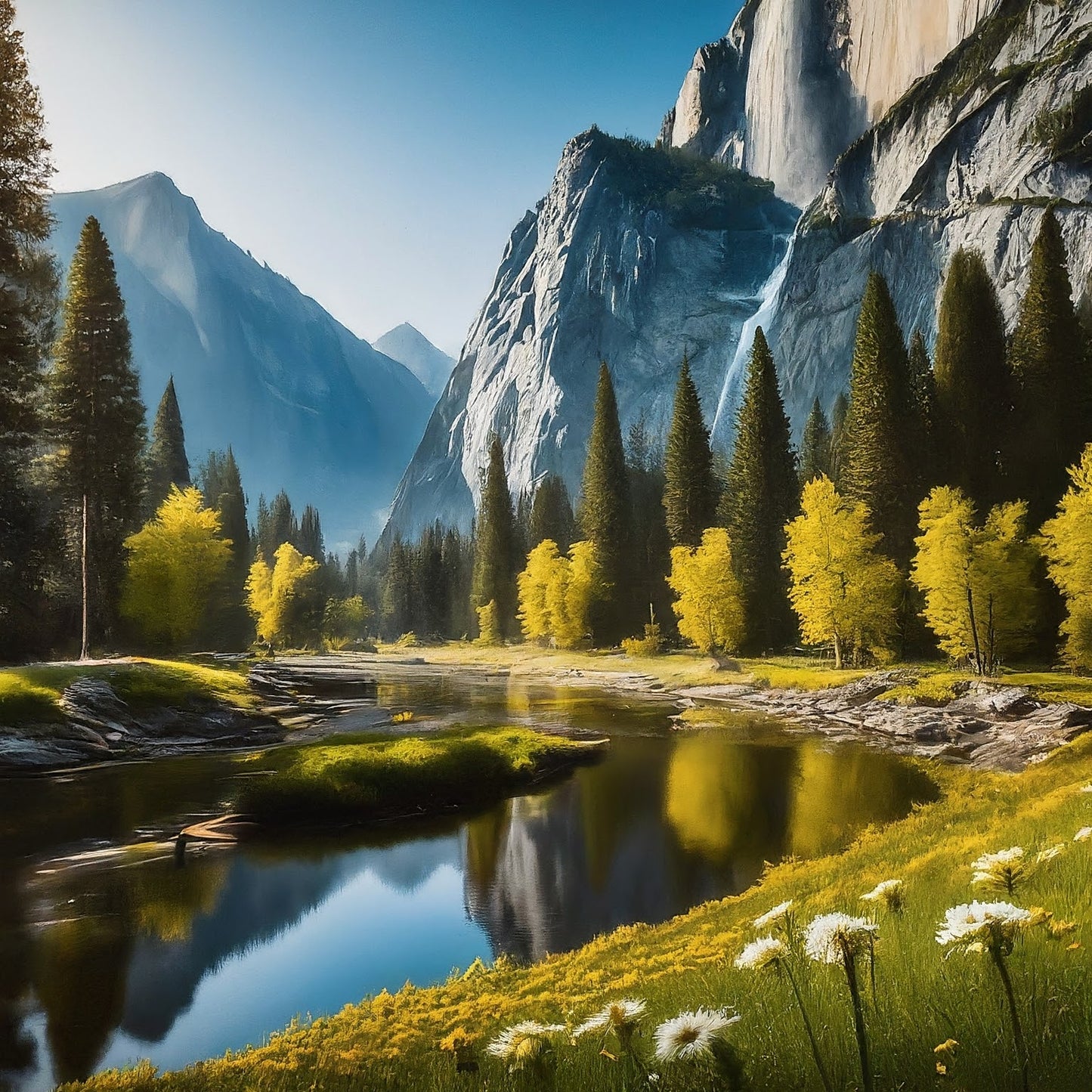 Yosemite - Yosemite Valley - Yosemite National Park - California - Digital Artwork