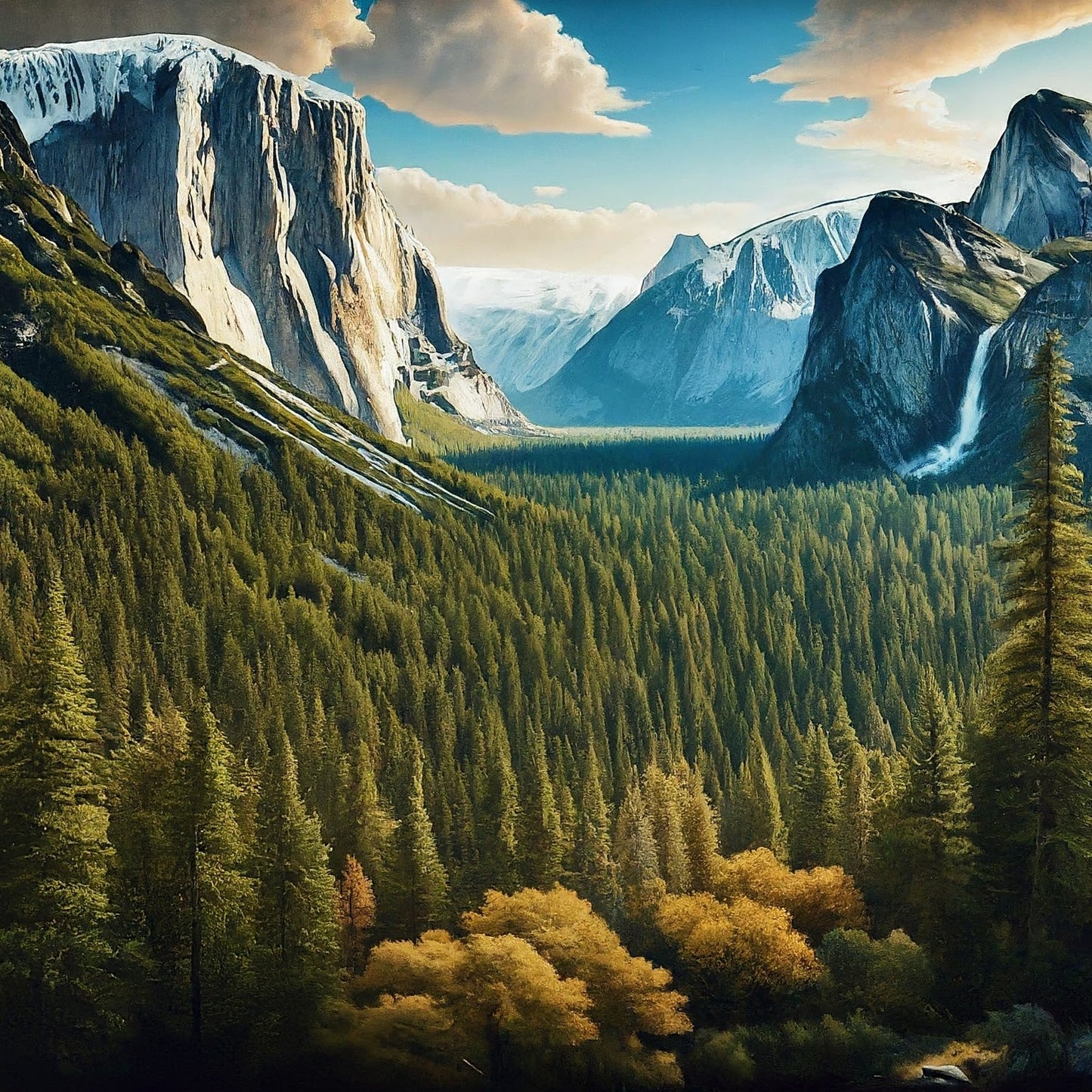 Yosemite - Yosemite Valley - Yosemite National Park - California - Digital Artwork