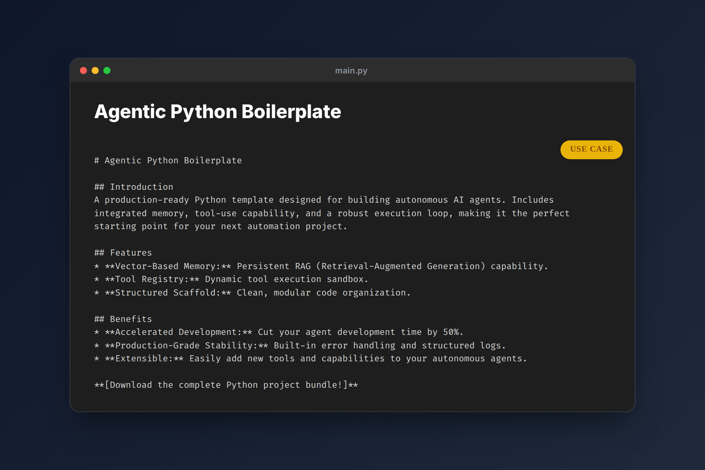 Agentic Python Boilerplate