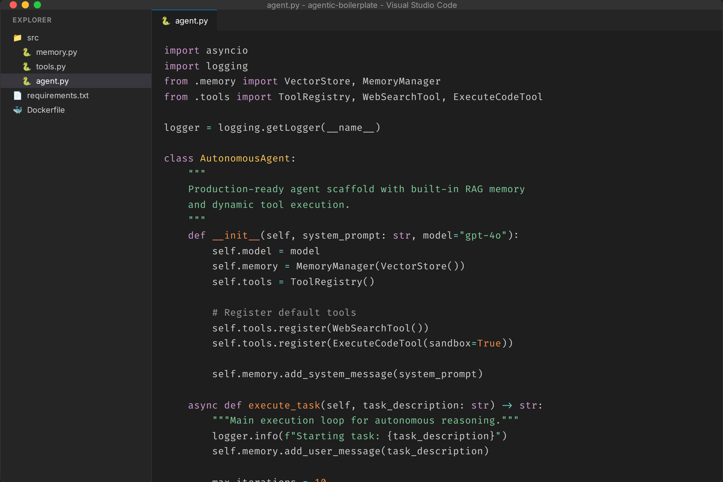 Agentic Python Boilerplate