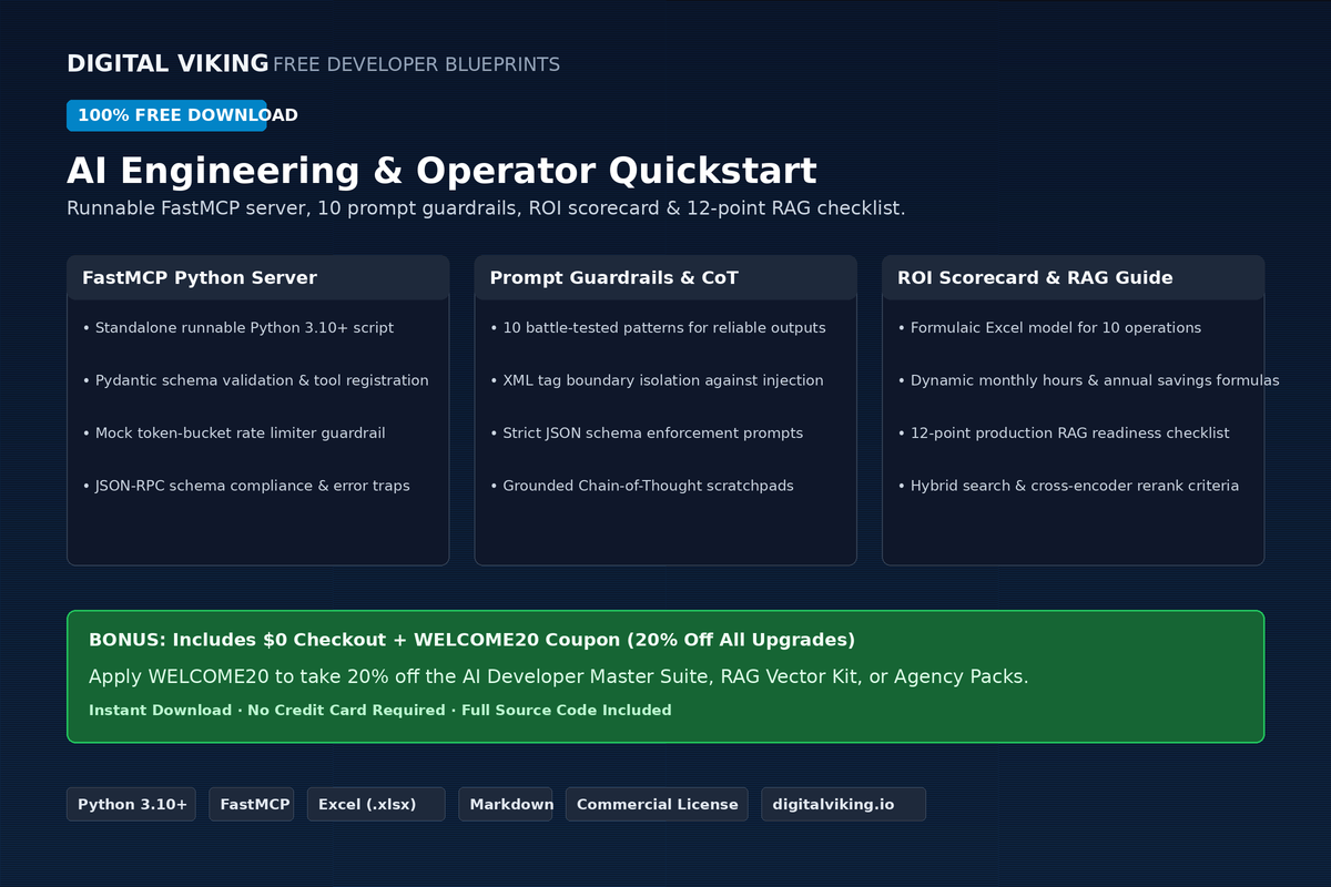 Free AI Engineering & Operator Quickstart Pack Cover
