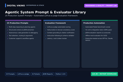 Agentic System Prompt and Evaluator Library cover mockup
